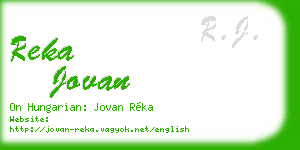 reka jovan business card